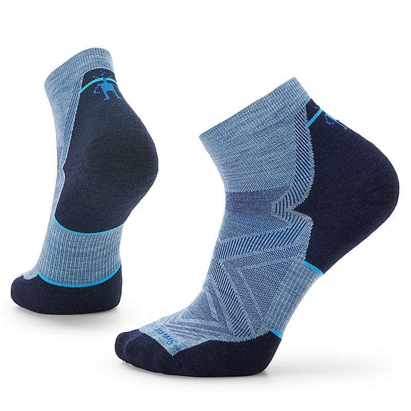 Smartwool Run Targeted Cushion Ankle Socks Mist Blue G61 L 