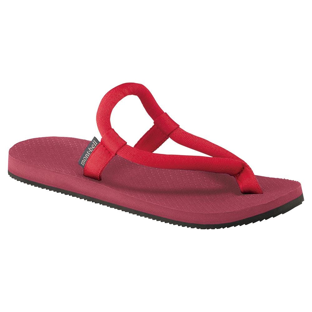 Montbell Slip-On Sandals Unisex Sandals Bordeaux / Red XS 