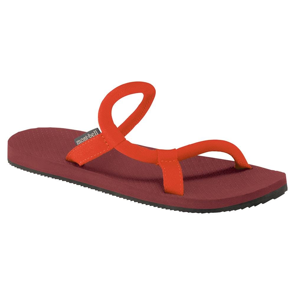 Montbell Sock-On Sandals Unisex Brown Brick / Orange XS 