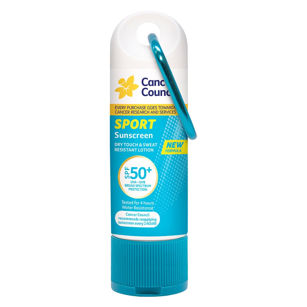 Cancer Council Sport Sunscreen Spf50+ EZI CLIP 50ML Dry Touch 
