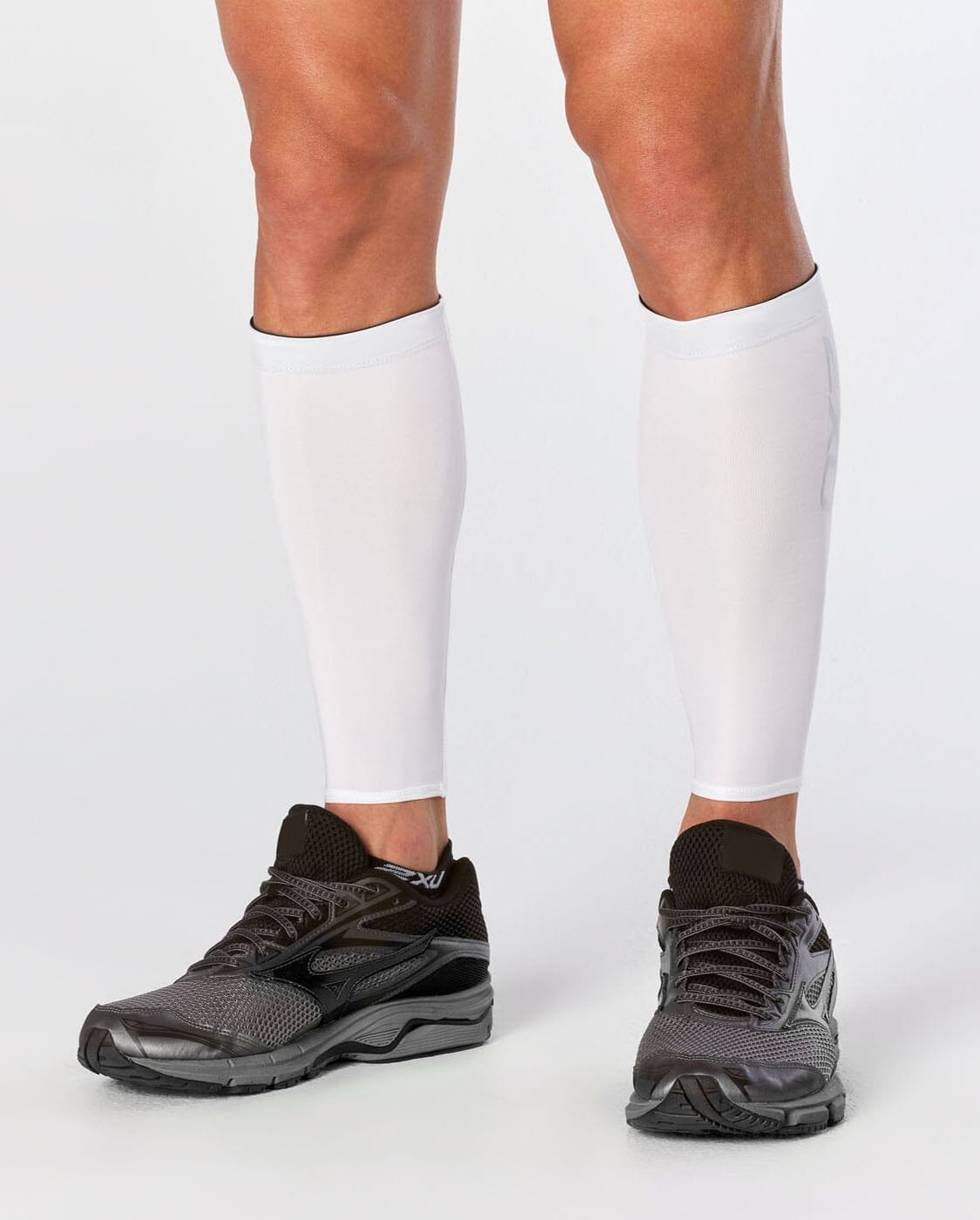 2XU Unisex Compression Calf Guards UA1987B White/White XS 
