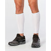 2XU Unisex Compression Calf Guards UA1987B White/White XS 