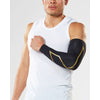 2XU Unisex Force Compression Arm Guards UA3513A Black/Gold XS 