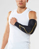 2XU Unisex Force Compression Arm Guards UA3513A Black/Gold XS 