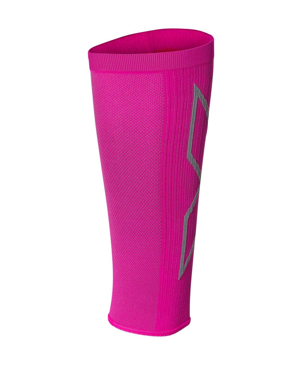 2XU Unisex X Compression Calf Sleeves UA5458B Magenta/Light Grey XS 