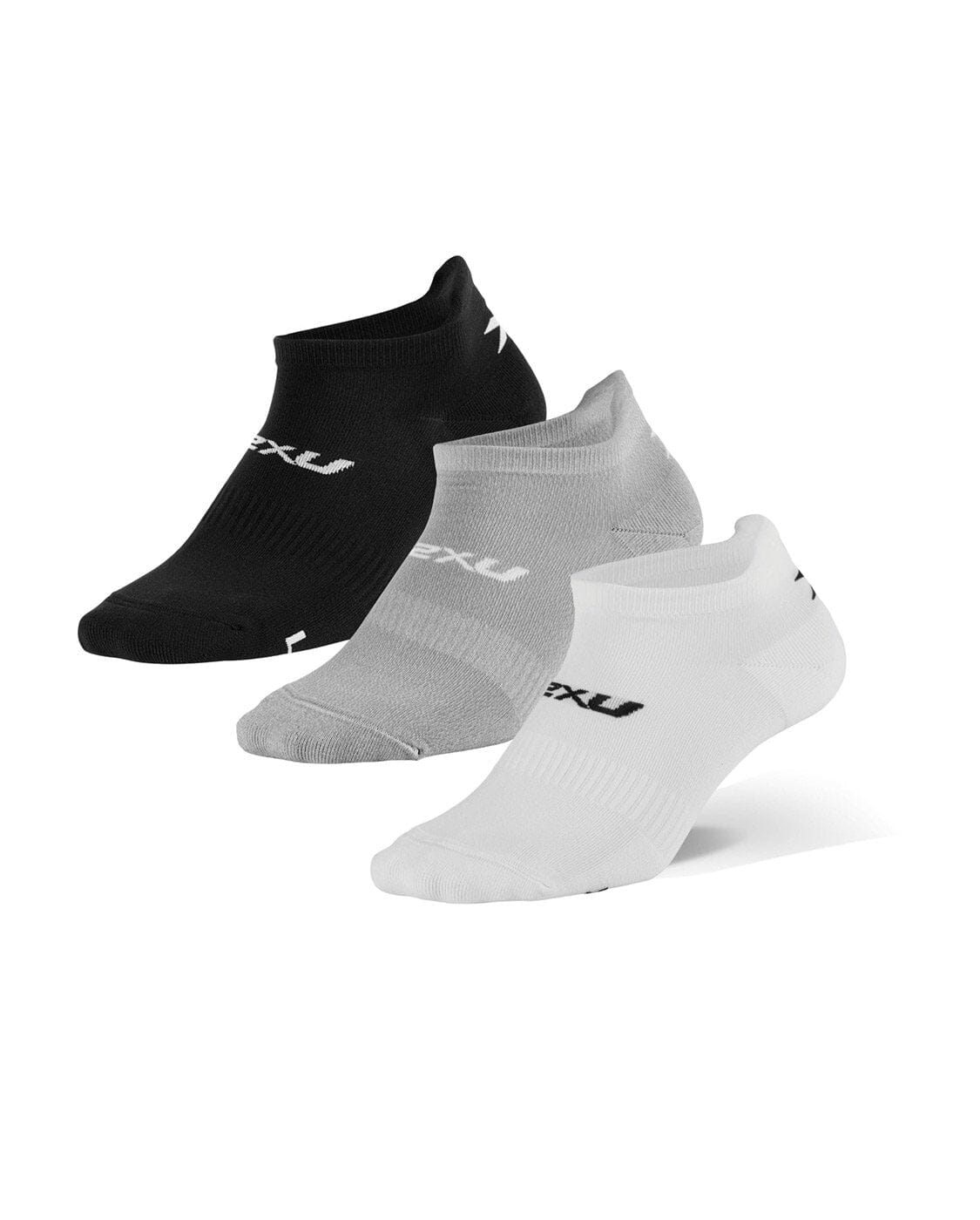 2XU Unisex Ankle Socks 3 Pack UQ6551E Three/Colour S 