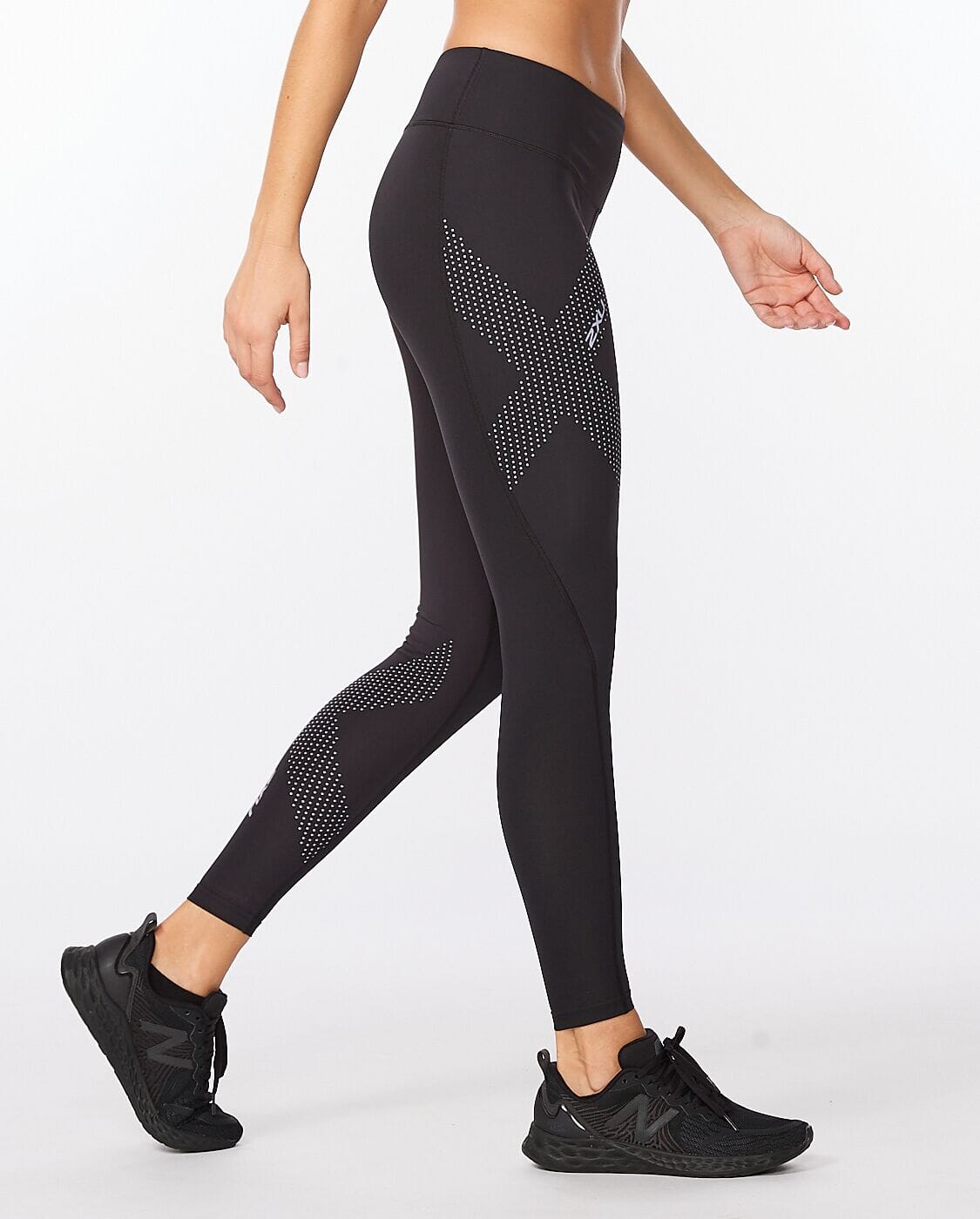2XU Women's Motion Mid-Rise Compression Tights WA2864B 