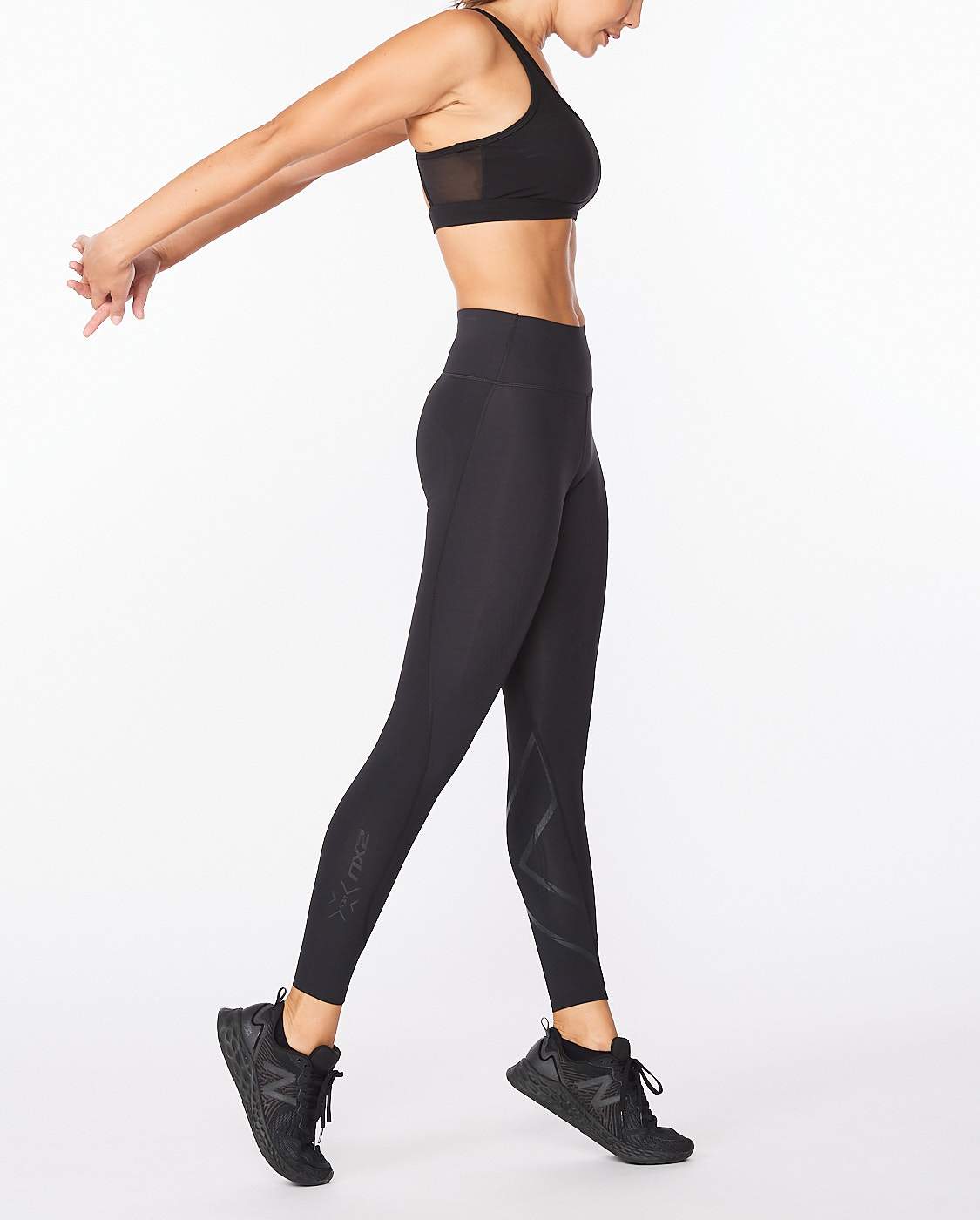 2XU Women's Force Mid-Rise Compression Tights WA5367B 