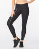 2XU Women's Light Speed Mid-Rise Compression Tights WA6523B Black/Black Reflective XS 