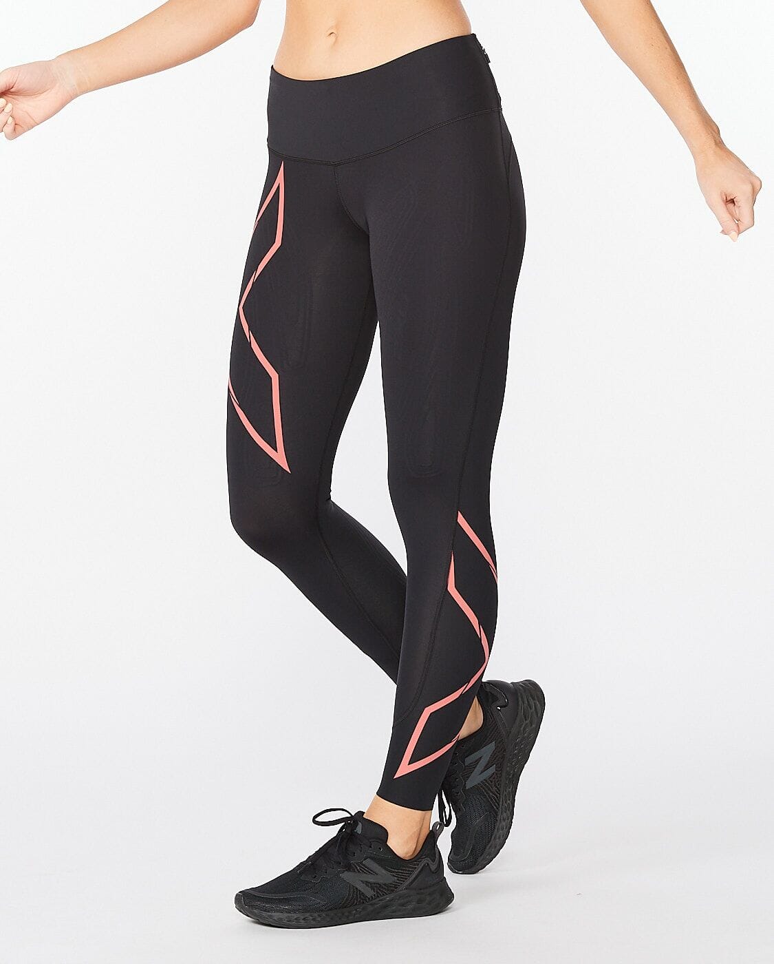 2XU Women's Light Speed Mid-Rise Compression Tights WA6523B 