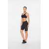 2XU Women's Light Speed Mid-Rise Compression Shorts WA6593B 