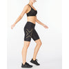2XU Women's Light Speed Mid-Rise Compression Shorts WA6593B 