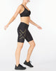 2XU Women's Light Speed Mid-Rise Compression Shorts WA6593B 