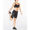 2XU Women's Light Speed Mid-Rise Compression Shorts WA6593B 