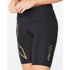 2XU Women's Light Speed Mid-Rise Compression Shorts WA6593B 