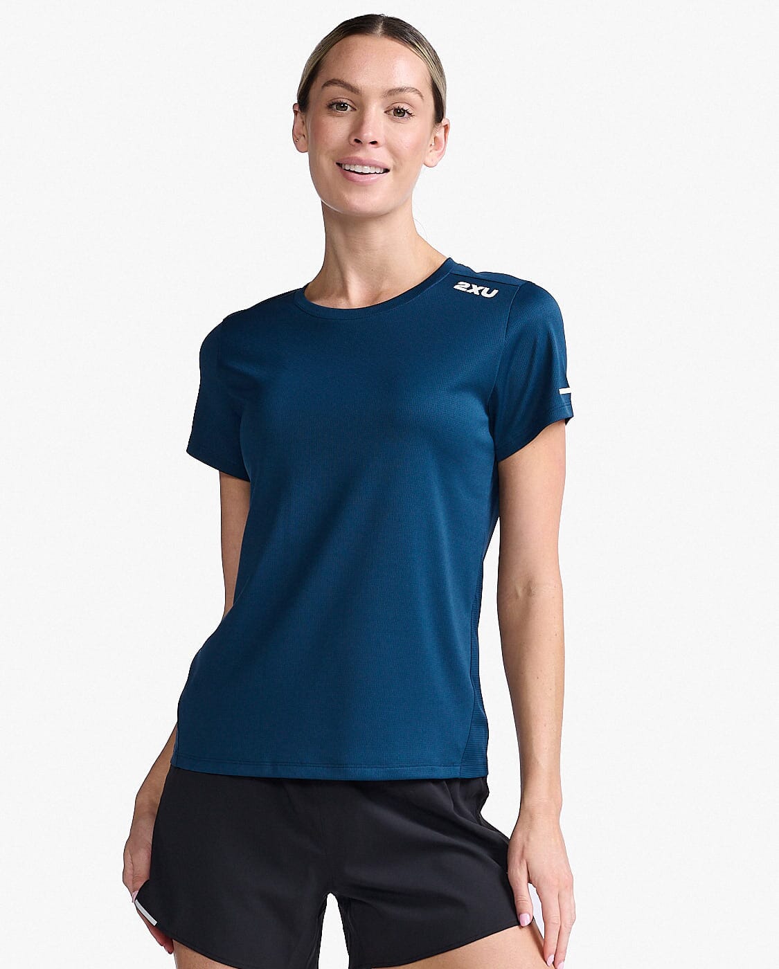 2XU Women's Aero Tee WR6565A Moonlight/White Reflective S 