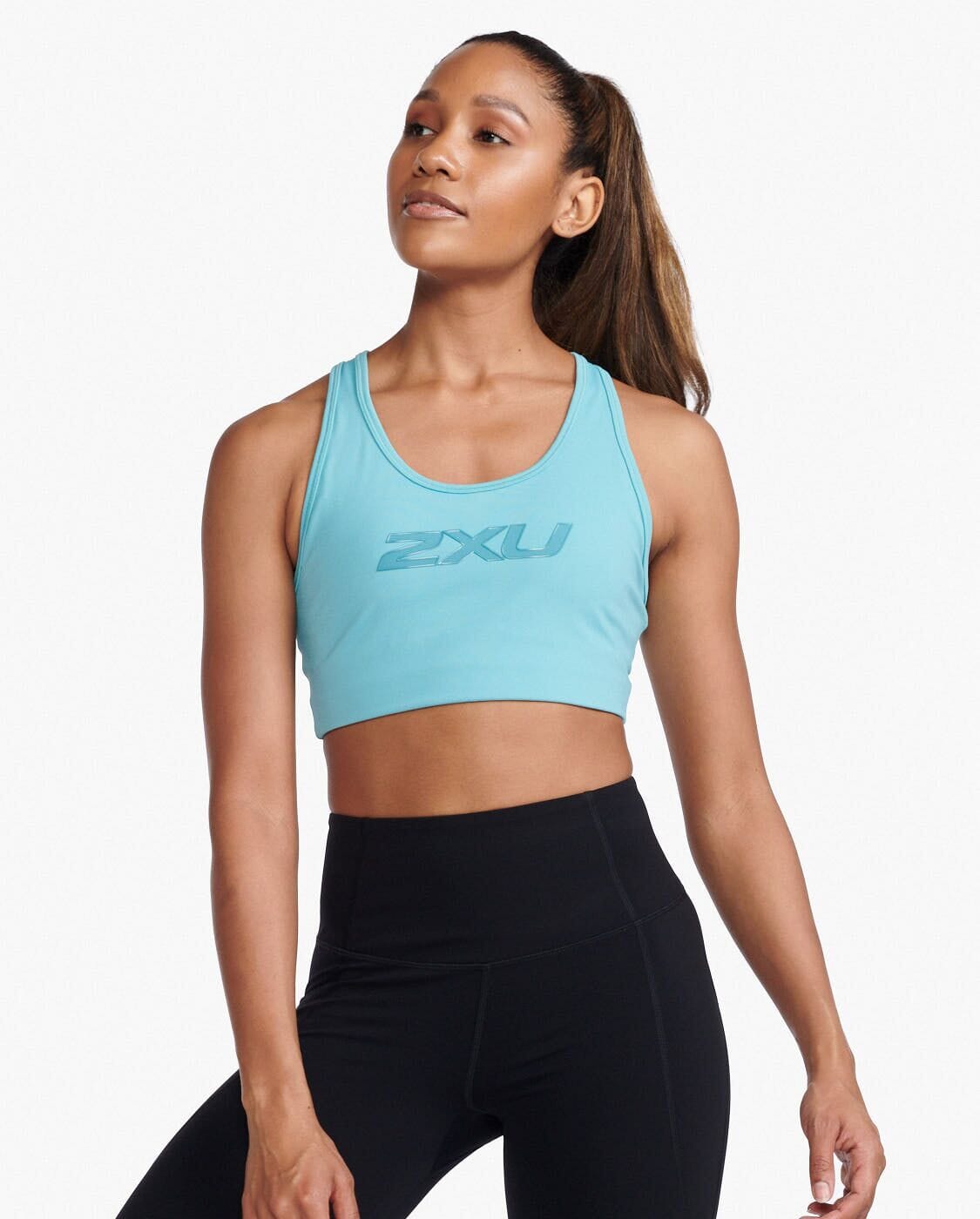 2XU Women's Motion Racerback Crop WR6729A Porcelain/Porcelain XS 
