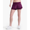 2XU Women's Aero 2-in-1 4" Inch Shorts WR6861B Beet/Silver Reflective XS 