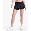 2XU Women's Aero 2-in-1 4" Inch Shorts WR6861B Black/Silver Reflective XS 