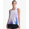 2XU Women's Light Speed Singlet WR6955A Gradient X/Quartz Reflective XS 