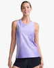 2XU Women's Light Speed Singlet WR6955A Lavender X/White Reflective XS 