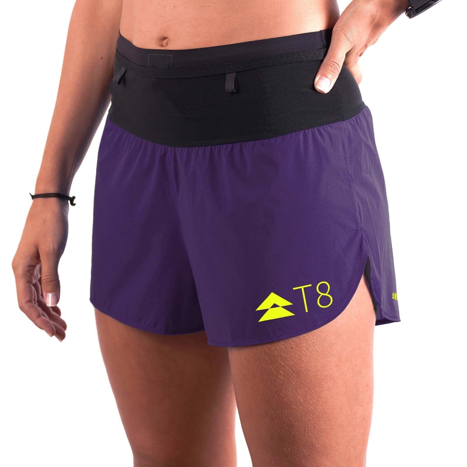 T8 Women's Sherpa Shorts Purple XS (24-26") 