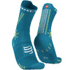 Compressport Pro Racing Socks V4.0 Trail Enamel/Paradise Green T1 
