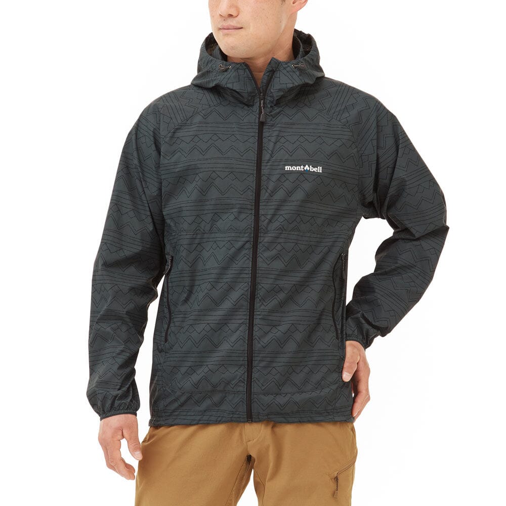 Montbell Wind Blast Print Parka Men's GRPH S 