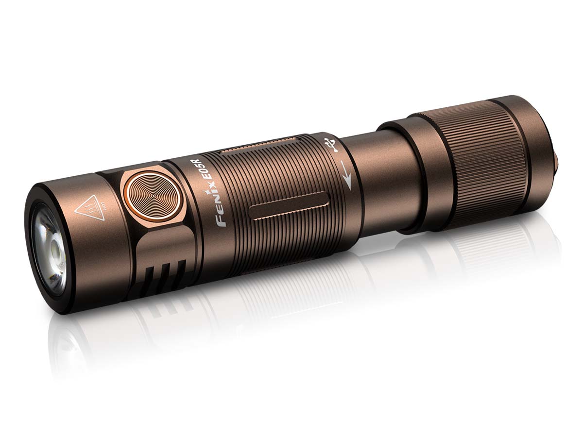 Fenix E05R Keychain Flashlight Brown 