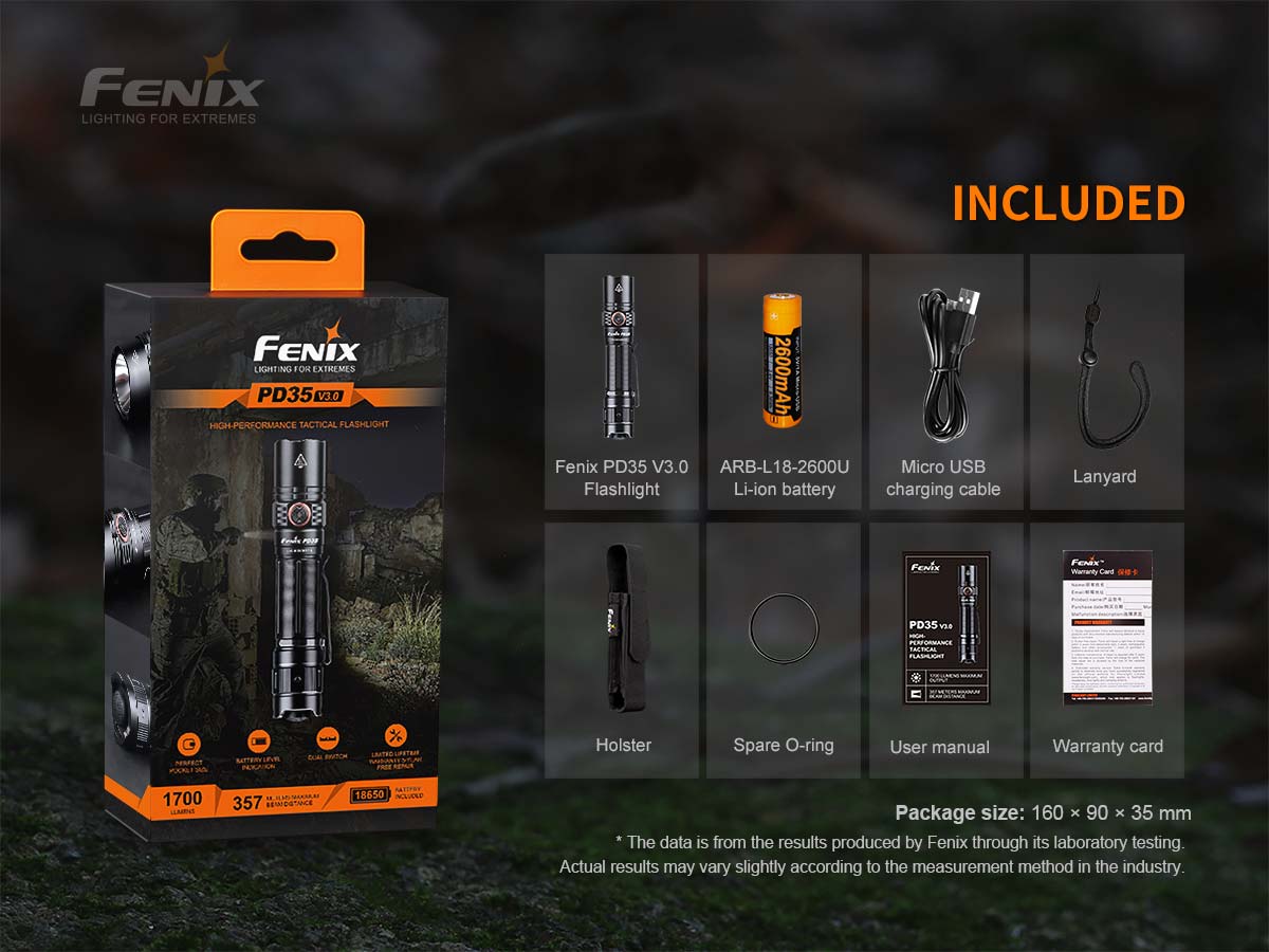 Fenix PD35 V3.0 Flashlight 
