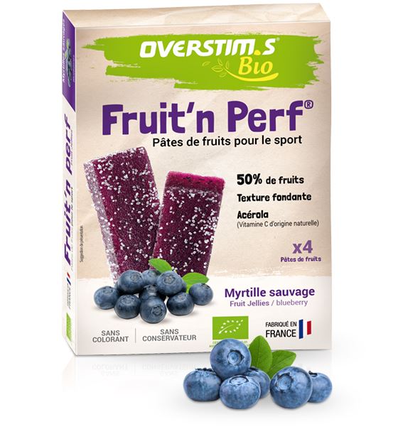 OVERSTIM.s Organic Fruit Jellies 4x25g Blueberries 