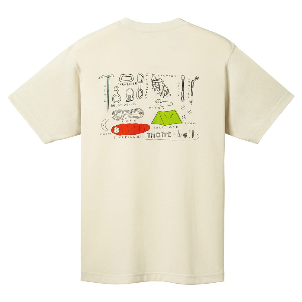 Montbell Wickron Tee - Mountain Gear Bone White Unisex Small