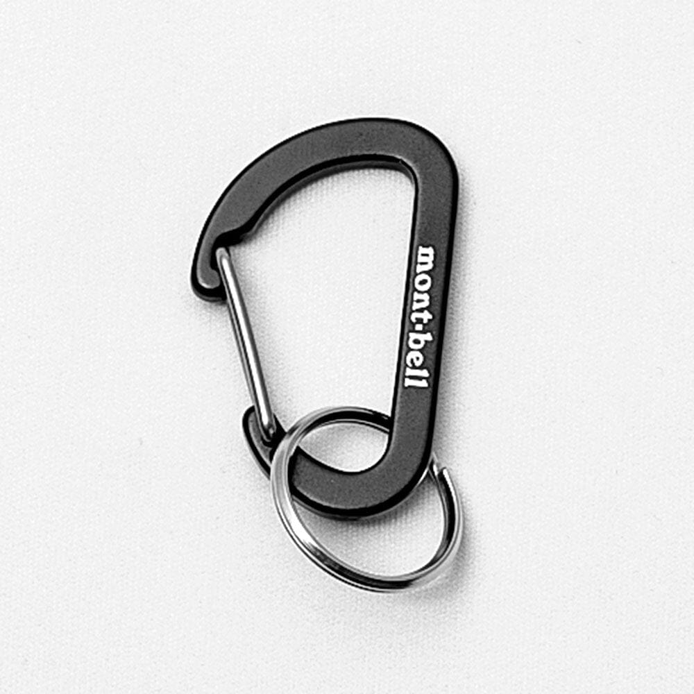 Mosquetón llavero plano Montbell Key Carabiner Flat D Kan 4 - bk