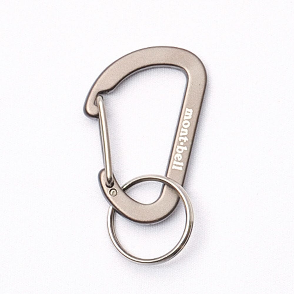 Mosquetón llavero plano Montbell Key Carabiner Flat D Kan 4 - GM