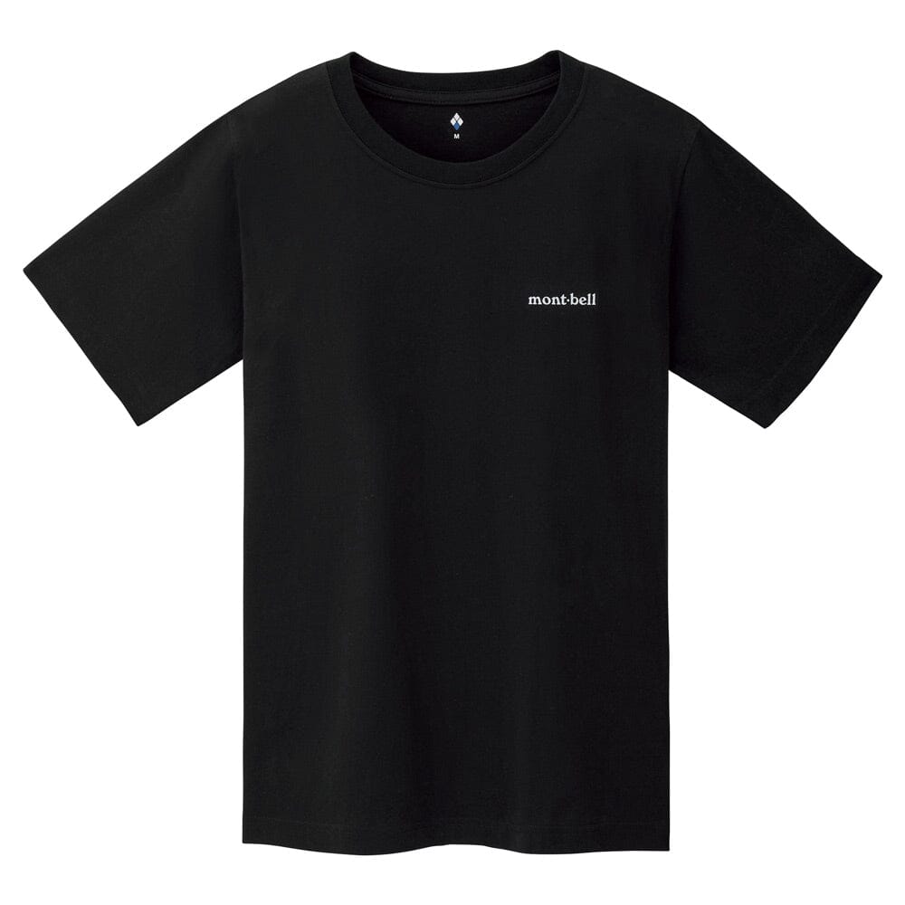 Montbell Pear Skin Cotton Tee Unisex Black S 