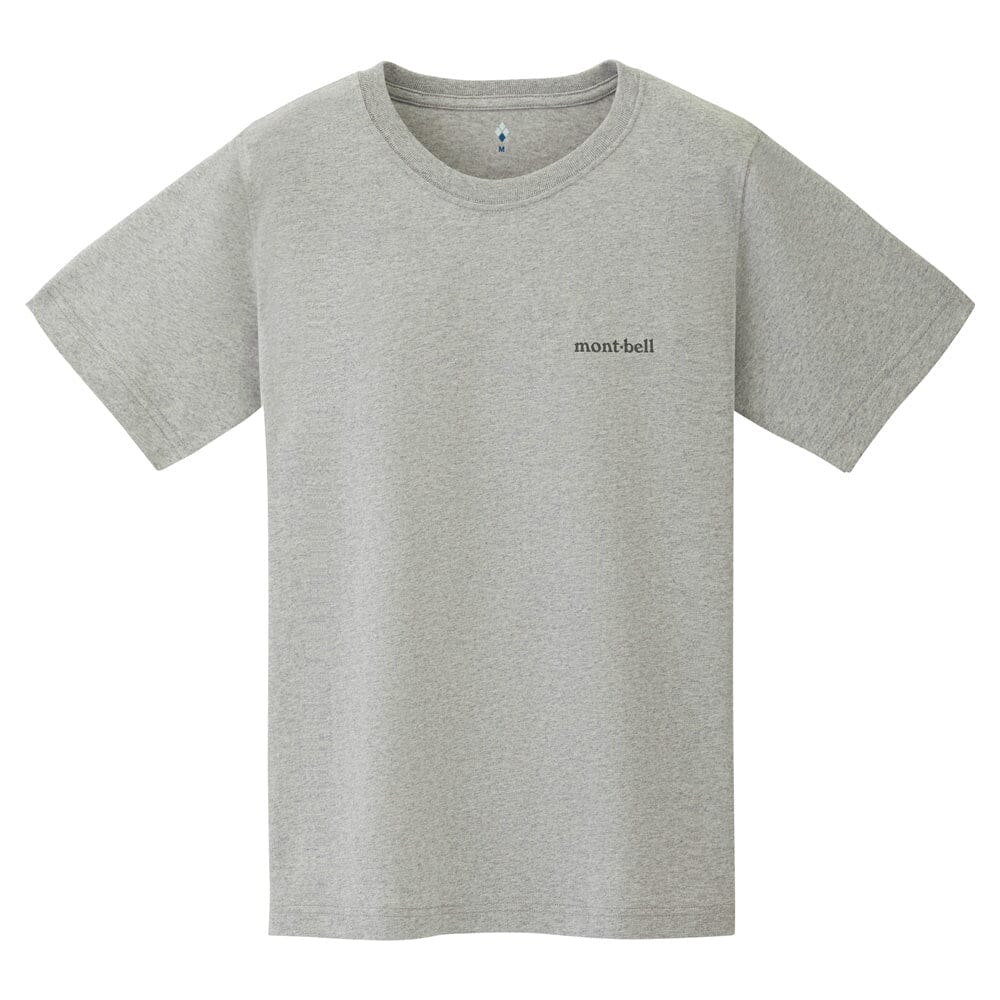 Montbell Pear Skin Cotton Tee Unisex Heather Grey M 