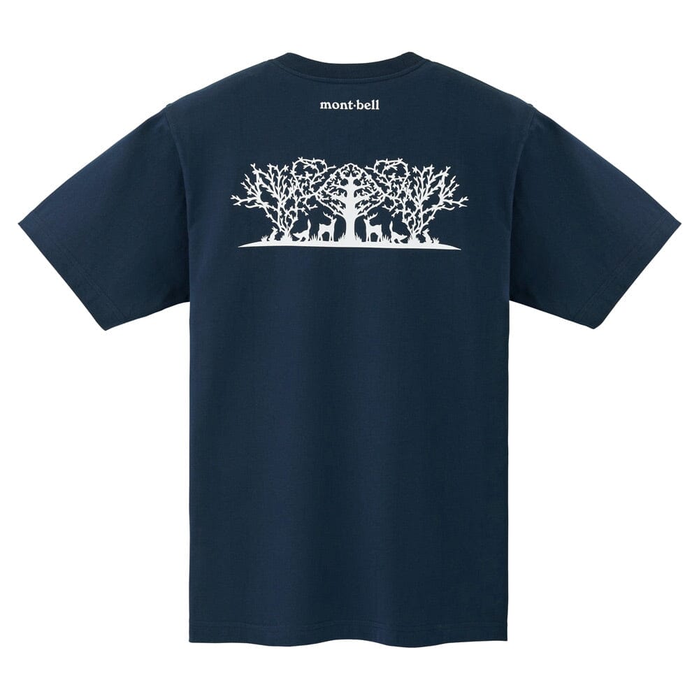 Montbell Pear Skin Cotton Tee Kirie Mori No Tsudoi Unisex Dark Navy S 