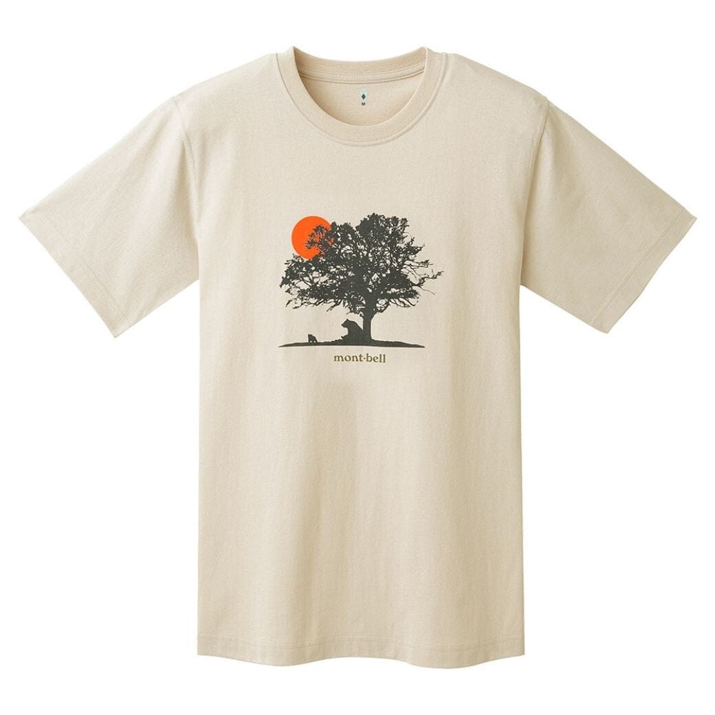 Montbell Pear Skin Cotton Tee Yuuhi Unisex Heather Gray XL 