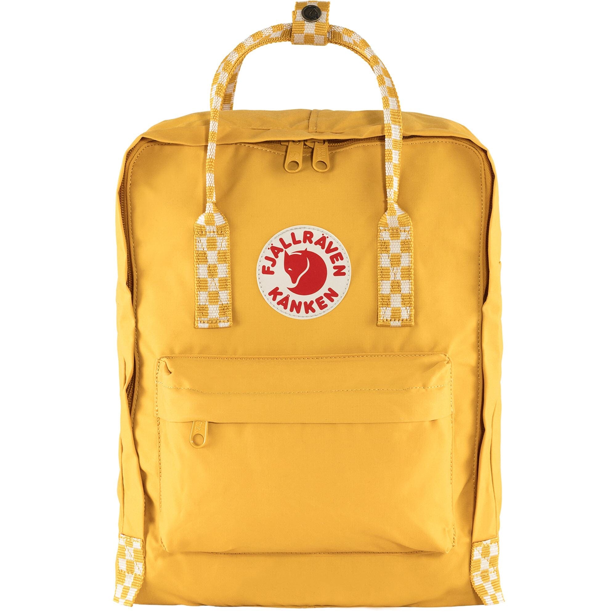 Fjallraven Kanken Backpack Ochre/Chess Pattern 