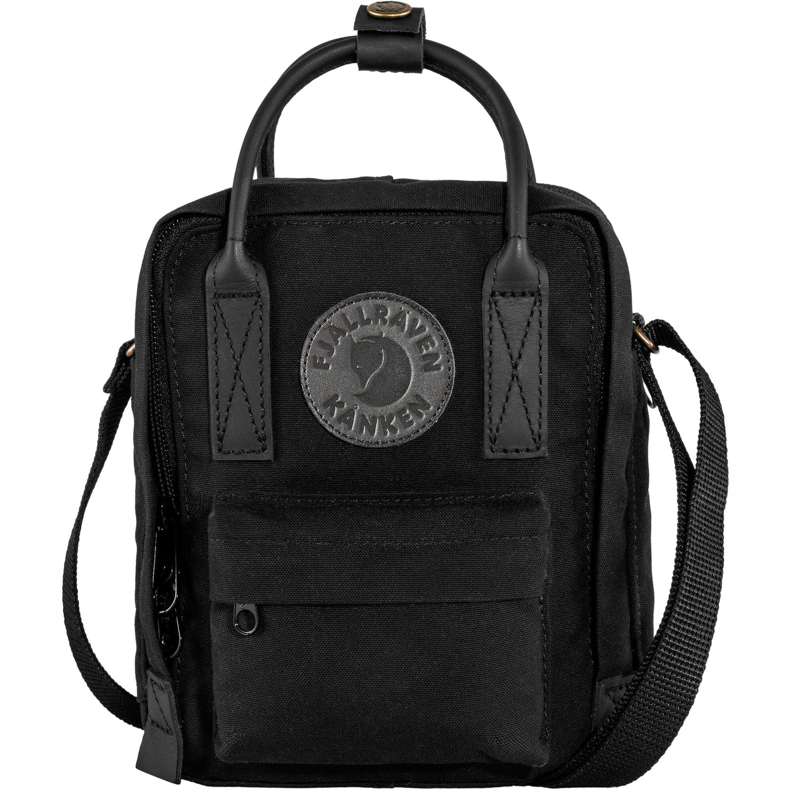 Fjallraven Kanken No. 2 Black Sling Messenger Bag Black 