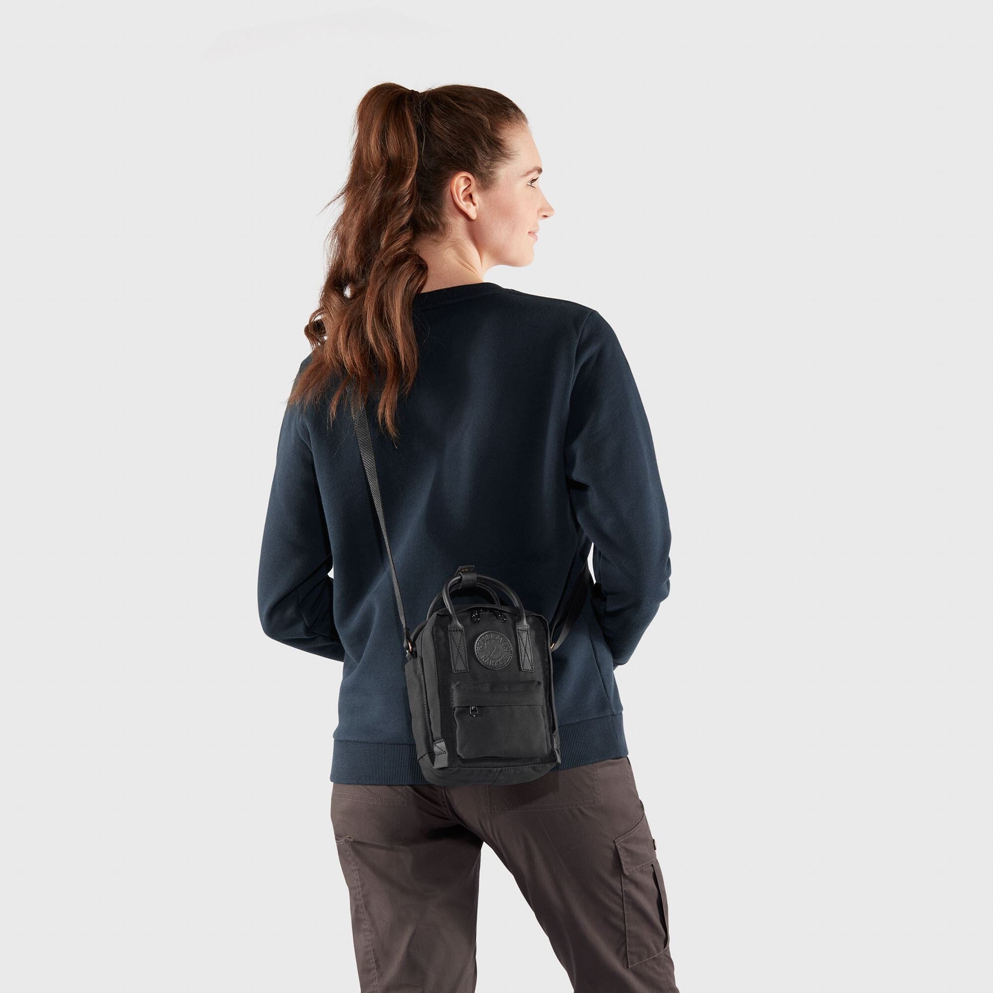Fjallraven Kanken No. 2 Black Sling Messenger Bag 
