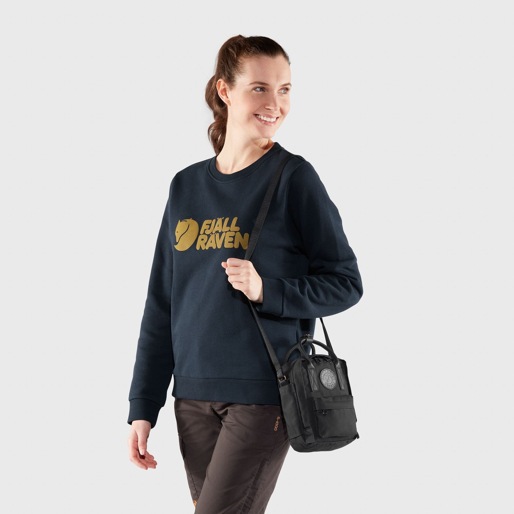 Fjallraven Kanken No. 2 Black Sling Messenger Bag 