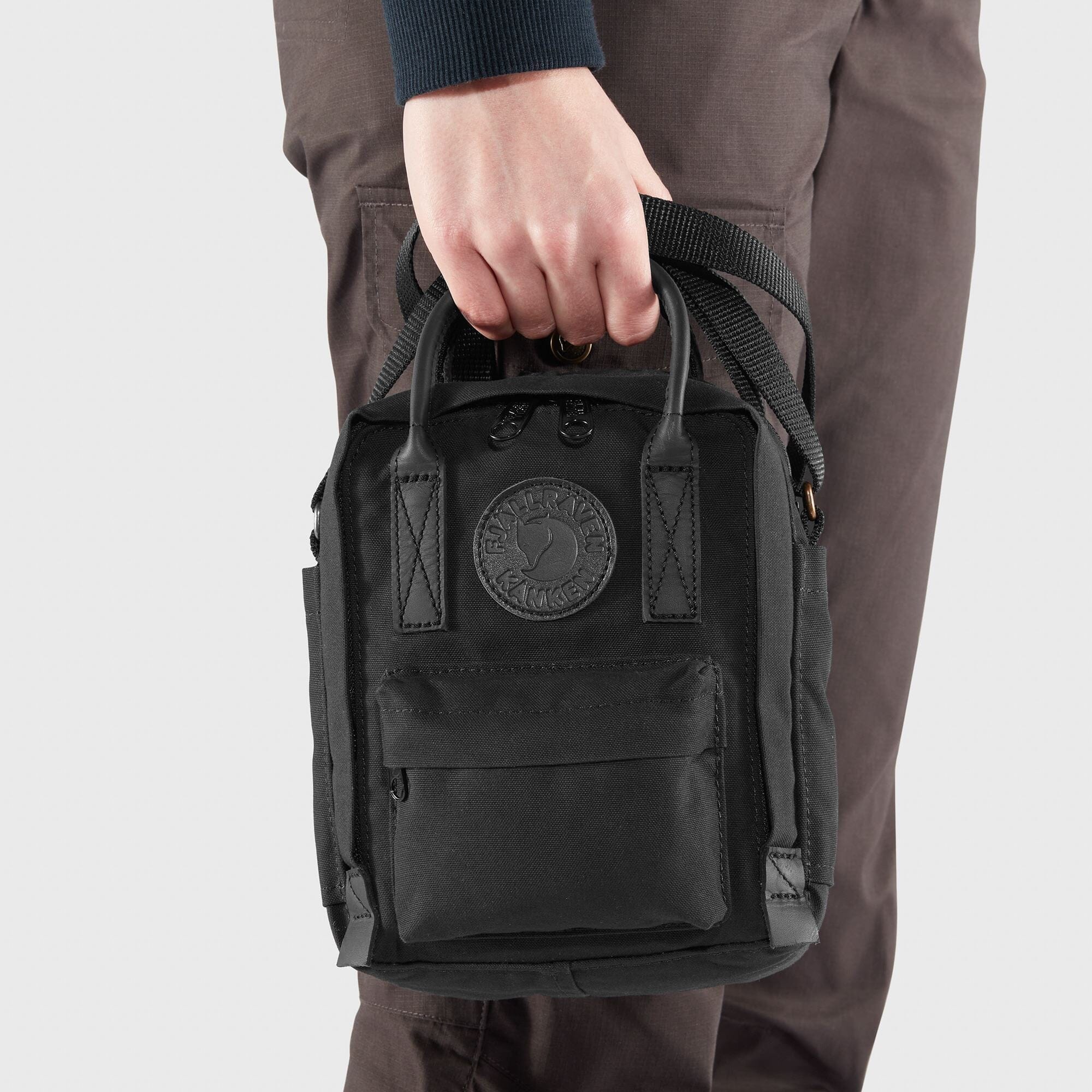 Fjallraven Kanken No. 2 Black Sling Messenger Bag 