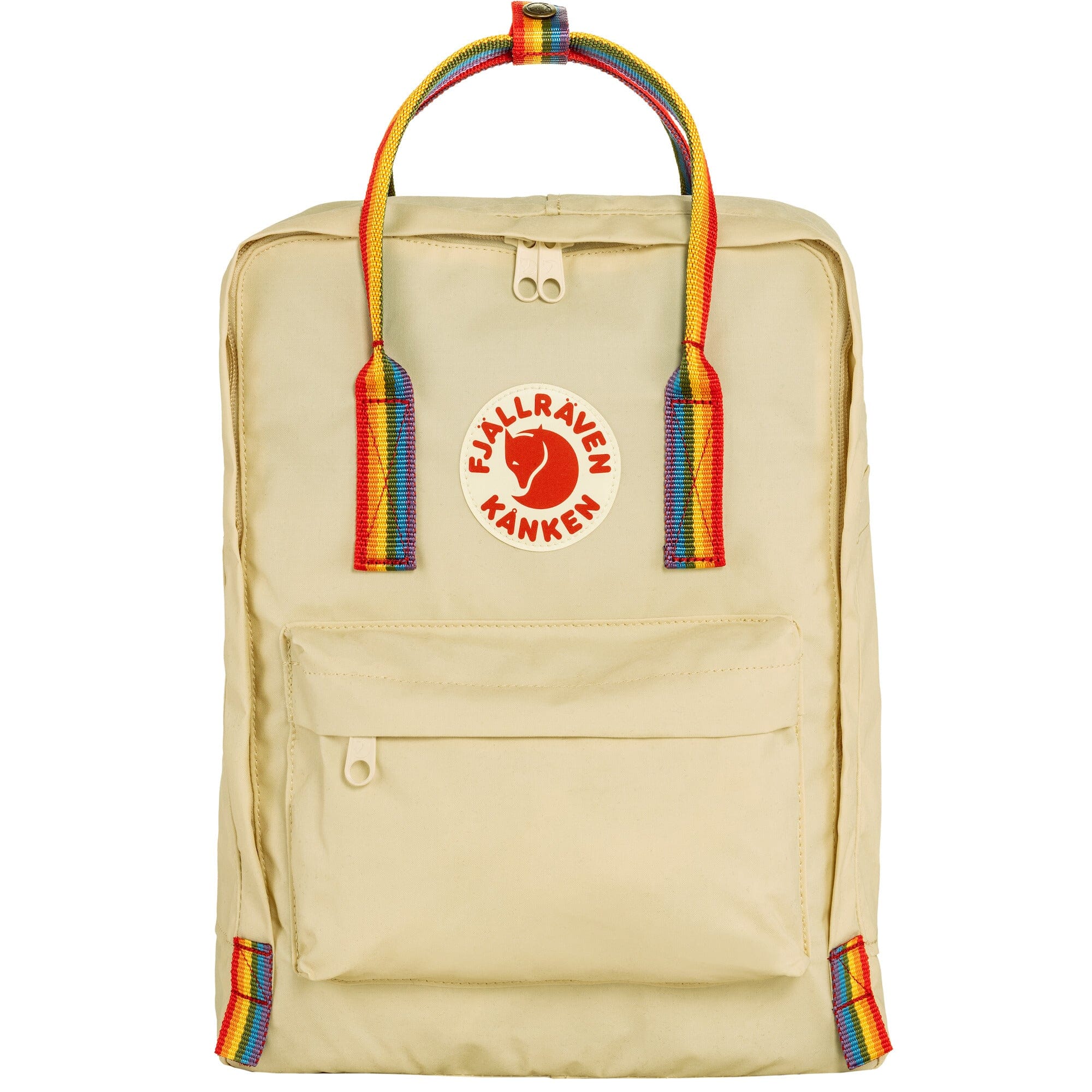 Fjallraven Kanken Rainbow Backpack Light Oak/Rainbow Pattern 