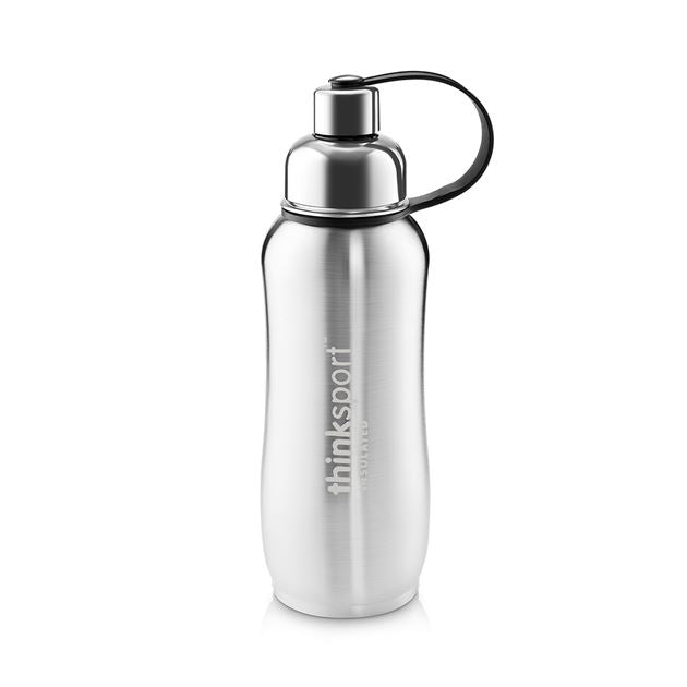 Thinksport Insulated Sports Bottle (25oz 750ml) NATURAL SILVER 