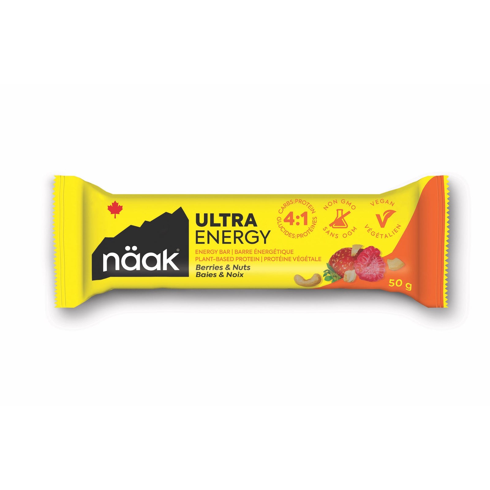 naak ULTRA ENERGY™ Bar Berries & Nuts 