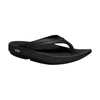 OOFOS Women's OOlala Thong Sandal - Black Black US 5 EU 36 