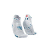 Compressport Pro Racing Socks V4.0 Run Low White/Fjord Blue T3 