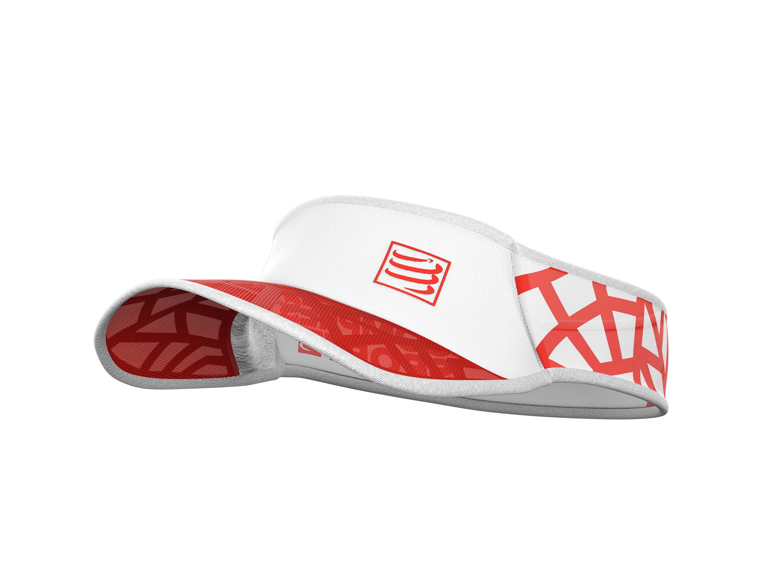 Compressport Spiderweb Ultralight Visor RED/WHITE OS 